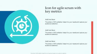 Icon For Agile Scrum With Key Metrics