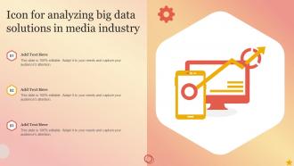 Icon For Analyzing Big Data Solutions In Media Industry