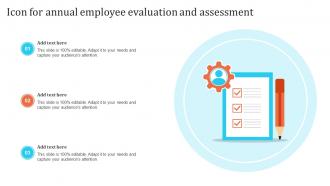 Icon For Annual Employee Evaluation And Assessment