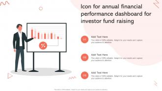 Icon For Annual Financial Performance Dashboard For Investor Fund Raising
