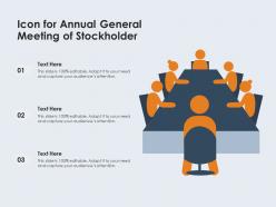 Icon for annual general meeting of stockholder
