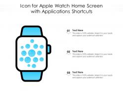 Icon for apple watch home screen with applications shortcuts