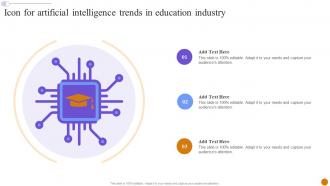 Icon For Artificial Intelligence Trends In Education Industry