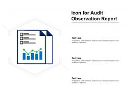 Icon for audit observation report