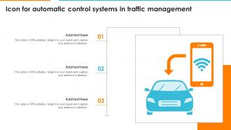 Icon For Automatic Control Systems In Traffic Management