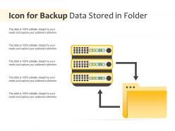 Icon for backup data stored in folder