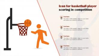 Icon For Basketball Player Scoring In Competition