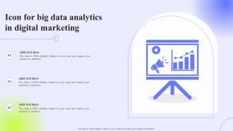 Icon For Big Data Analytics In Digital Marketing