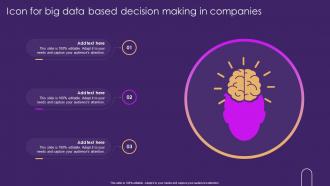 Icon For Big Data Based Decision Making In Companies