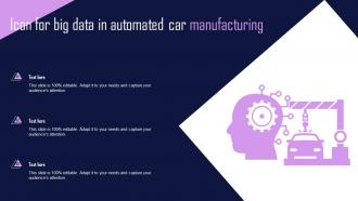 Icon For Big Data In Automated Car Manufacturing