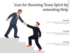Icon for boosting team spirit by extending help