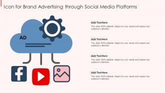 Icon For Brand Advertising Through Social Media Platforms
