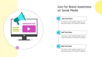 Icon For Brand Awareness On Social Media