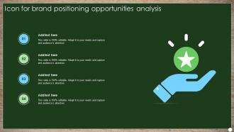 Icon For Brand Positioning Opportunities Analysis