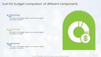 Icon For Budget Comparison Of Different Components