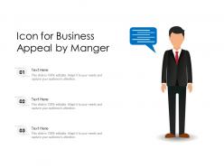 Icon for business appeal by manger
