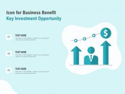 Icon for business benefit key investment opportunity