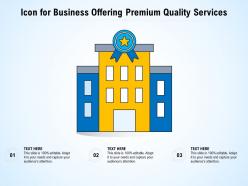 Icon For Business Offering Premium Quality Services
