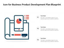 Icon for business product development plan blueprint