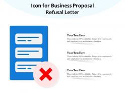 Icon for business proposal refusal letter