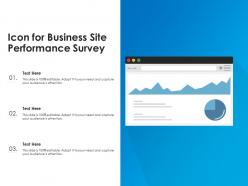 Icon for business site performance survey
