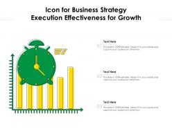 Icon for business strategy execution effectiveness for growth