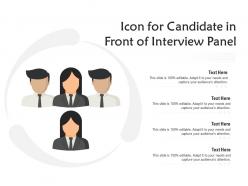 Icon for candidate in front of interview panel