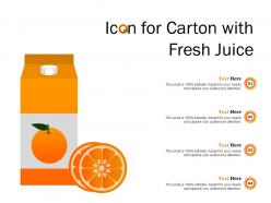 Icon for carton with fresh juice