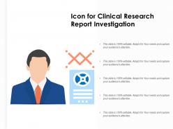 Icon for clinical research report investigation