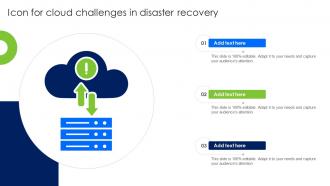 Icon For Cloud Challenges In Disaster Recovery