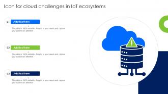 Icon For Cloud Challenges In IoT Ecosystems