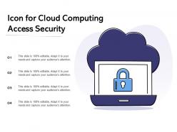 Icon for cloud computing access security
