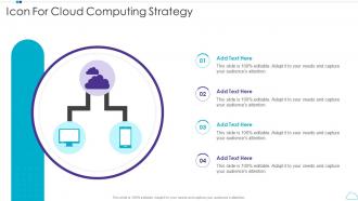 Icon For Cloud Computing Strategy