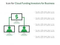 Icon for cloud funding investors for business