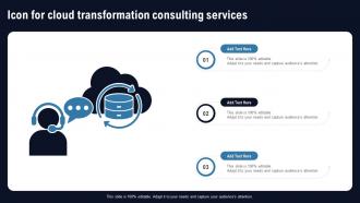 Icon For Cloud Transformation Consulting Services