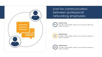 Icon For Communication Between Professional Networking Employees