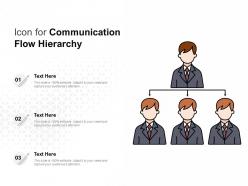 Icon for communication flow hierarchy
