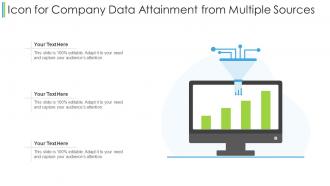 Icon for company data attainment from multiple sources