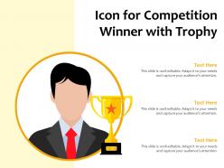Icon for competition winner with trophy
