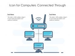 Icon for computers connected through