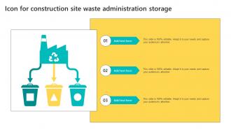 Icon For Construction Site Waste Administration Storage