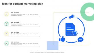 Icon For Content Marketing Plan