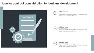 Icon For Contract Administration For Business Development