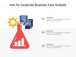 Icon for corporate business case analysis