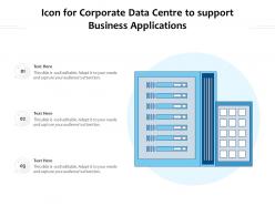 Icon for corporate data centre to support business applications