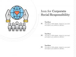 Icon for corporate social responsibility