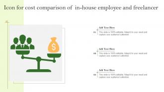 Icon For Cost Comparison Of In House Employee And Freelancer