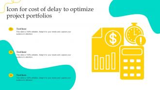 Icon For Cost Of Delay To Optimize Project Portfolios