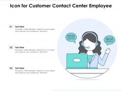 Icon for customer contact center employee