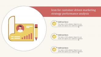 Icon For Customer Driven Marketing Strategy Performance Analysis